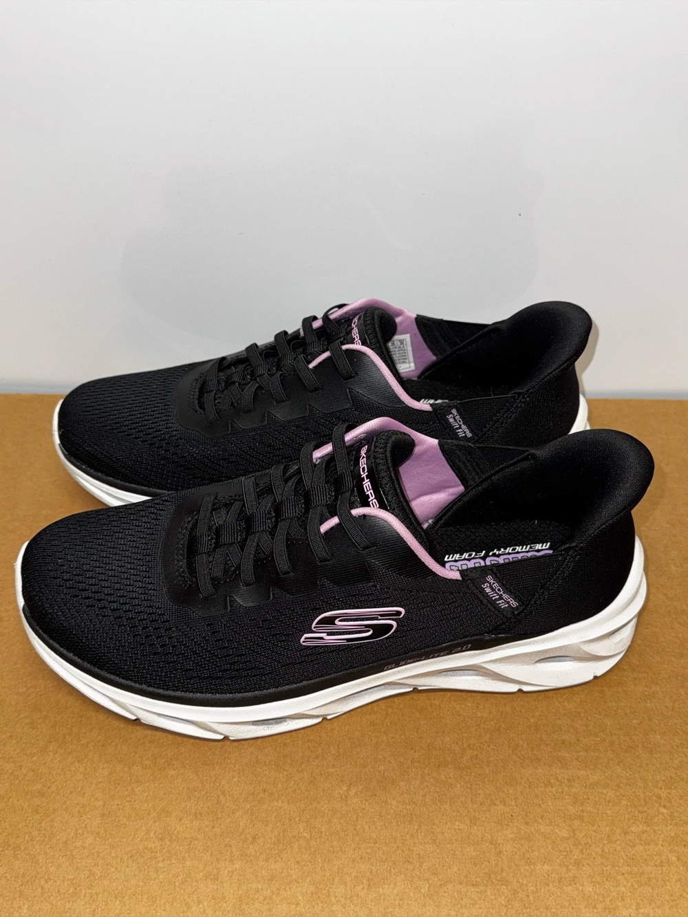 Skechers Glide Step Athletic Running Sneakers Women's Black Mesh Low Top - 9